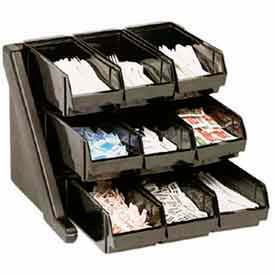 Cambro Manufacturing 9RS9480 Cambro 9RS9480 - Organizer Rack, with 9 Bins, Speckled Gray image.