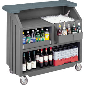 Cambro Manufacturing BAR540DS671 Cambro BAR540DS671 - Small Size, Bottle Service, Designer Decor, Granite Gray Base w/Slate Gray image.