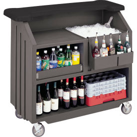 Cambro Manufacturing BAR540DS672 Cambro BAR540DS672 - Small Size, Bottle Service,  Designer Decor, Granite Sand Base w/Cocoa Counter image.