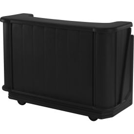 Cambro Manufacturing BAR650CP110 Cambro BAR650CP110 - Mid Size Partially Equipped for Soda Service, Black image.