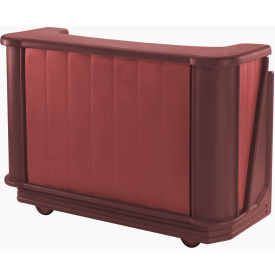 Cambro BAR650PM189 - Mid Size w/Post-mix system Bag-in-box Syrup, Two-Tone Brown/Mahogany