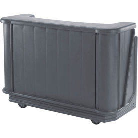 Cambro Manufacturing BAR650PM191 Cambro BAR650PM191 - Mid Size w/Post-mix system Bag-in-box Syrup, Granite Gray image.