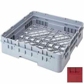 Cambro Manufacturing BR414416 Cambro BR414416 - Camrack  Base Rack 4-1/4" Inside Stack Height Cranberry NSF image.