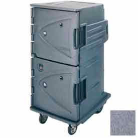 Cambro Manufacturing CMBHC1826TSC191 Cambro CMBHC1826TSC191 - Hot Cold Cart Tall Profile Granite Gray Celsius 6" Rear Casters image.