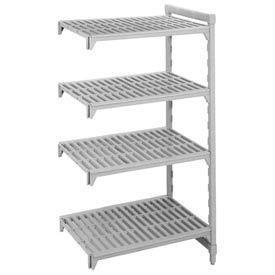 Cambro Manufacturing CPA213664V4480 Camshelving® Premium Add-On Unit - 4 Vented Shelves 21x36x64 image.