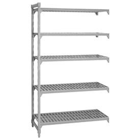 Cambro Manufacturing CPA213664V5480 Camshelving® Premium Add-On Unit - 5 Vented Shelves 21x36x64 image.