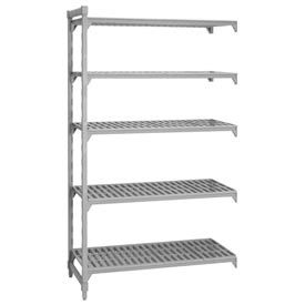 Cambro Manufacturing CPA244864V5480 Camshelving® Premium Add-On Unit - 5 Vented Shelves 24x48x64 image.