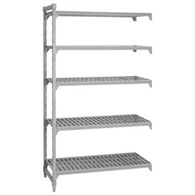 Cambro Manufacturing CPA184864V5480 Camshelving® Premium Add-On Unit - 5 Vented Shelves 18x48x64 image.