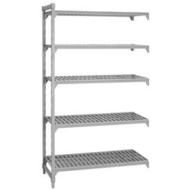 Cambro Manufacturing CPA184872V5480 Camshelving® Premium Add-On Unit - 5 Vented Shelves 18x48x72 image.