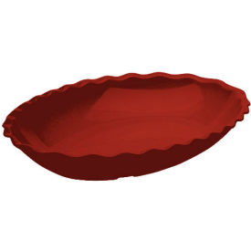 Cambro Manufacturing DP15404 Cambro DP15404 - Deli Platter Oval 15x12, Red image.