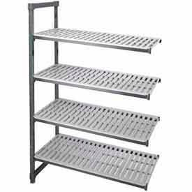 Cambro Manufacturing EA183672V4580 Camshelving Elements Add-On Unit, 18"W x 36"L x 72"H, Brushed Graphite image.