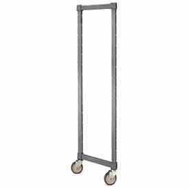 Cambro Manufacturing EMPK1870580 Camshelving® Elements Post Kit, for Mobile Unit, 18"W x 70"H, Brushed Graphite image.