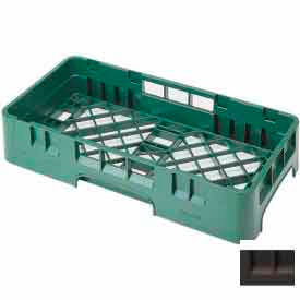 Cambro Manufacturing HBR258167 Cambro HBR258167 - Camrack  Base Rack, 1/2 Size, 19-3/4" x 9-7/8", 2-5/8" Inside Stack Ht., Brown image.