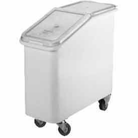 Cambro Manufacturing IBS20148 Cambro® Mobile Ingredient Bin W/ Lid, 29-1/2"L x 13"W x 28"H, White image.