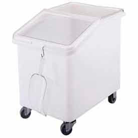 Cambro Manufacturing IBS37148 Cambro® Mobile Ingredient Bin W/ Lid, 29-1/2"L x 21-1/2"W x 28"H, White image.
