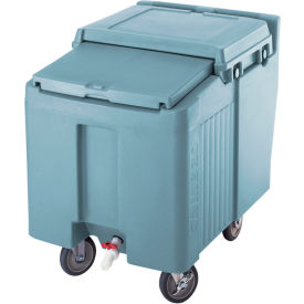 Cambro Manufacturing ICS175L401 Cambro ICS175L401 - Ice Caddy, Slate Blue, 175 Lbs. Cap., Short, 2 Fixed, 2 Swivel, 1 with Brake image.