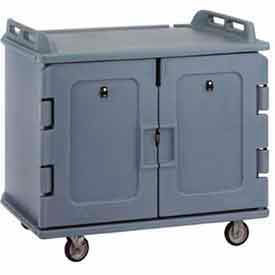 Cambro Manufacturing MDC1418S20191 Cambro MDC1418S20191 - Meal Delivery Cart Low Profile, 2 Doors, 48-1/2 x 32-1/2 x 44, Granite Gray image.