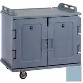 Cambro Manufacturing MDC1418S20401 Cambro MDC1418S20401 - Meal Delivery Cart Low Profile, 2 Doors, 48-1/2 x 32-1/2 x 44, Slate Blue image.