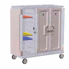 Cambro Manufacturing MDC1418T30191 Cambro MDC1418T30191 - Meal Delivery Cart Tall Profile, 3 Doors, 60 x 29-1/4 x 63-5/8, Gray image.