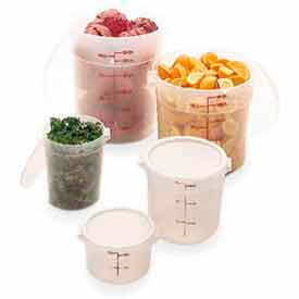 Cambro Manufacturing RFS2PP190 Cambro RFS2PP190 - Storage Container, Round, 2 Qt., 8-3/16" Dia. x 4-3/16"H, Translucent, Poly-P image.