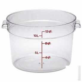 Cambro Manufacturing RFSCW12135 Cambro® Camwear® Round Storage Container, 14-7/8" Dia. x 8-3/8"H, Clear image.
