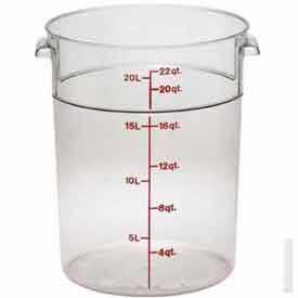Cambro Manufacturing RFSCW22135 Cambro® Round Storage Container, 13-1/2" Dia. x 15"H, Clear image.