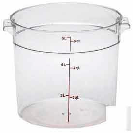Cambro Manufacturing RFSCW6135 Cambro® Round Storage Container, 9-15/16" Dia. x 7-15/16"H, Clear image.
