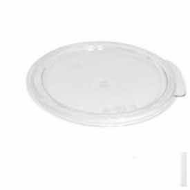 Cambro Manufacturing RFSCWC12135 Cambro® Camwear Cover For 12, 18, 22 Qt. Round Storage Container, 6-1/16" Dia., Clear image.