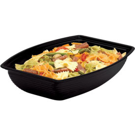 Cambro Manufacturing RSB1014CW110 Cambro RSB1014CW110 - Bowl Ribbed Camwear Rectangular 10" x 14", Black image.