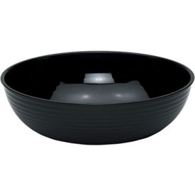 Cambro Manufacturing RSB18CW110 Cambro RSB18CW110 - Bowl Ribbed Camwear Round 18", Black image.