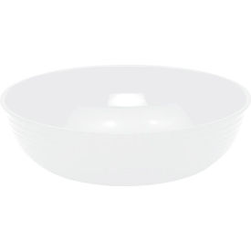 Cambro Manufacturing RSB18CW148 Cambro RSB18CW148 - Bowl Ribbed Camwear Round 18", White image.