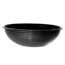 Cambro Manufacturing RSB8CW110 Cambro RSB8CW110 - Bowl Ribbed Camwear Round 8", Black image.