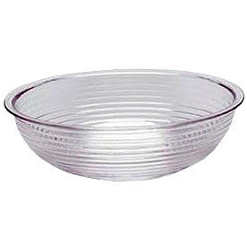 Cambro Manufacturing RSB8CW135 Cambro RSB8CW135 - Bowl Ribbed Camwear Round 8", Clear image.