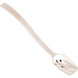 Cambro Manufacturing SPOP10CW148 Cambro SPOP10CW148 - 10" Camwear Perforated Spoon, White image.