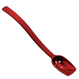 Cambro Manufacturing SPOP10CW404 Cambro SPOP10CW404 - 10" Camwear Perforated Spoon, Red image.