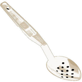 Cambro Manufacturing SPOP11CW148 Cambro SPOP11CW148 - 11" Camwear Perforated Spoon, White image.