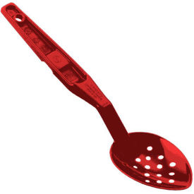 Cambro Manufacturing SPOP11CW404 Cambro SPOP11CW404 - 11" Camwear Perforated Spoon, Red image.