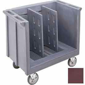 Cambro Manufacturing TDC30131 Cambro TDC30131 - Dish/Tray Cart adjustable with 2 dividers Dark Brown image.