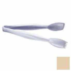 Cambro Manufacturing TGG6133 Cambro TGG6133 - Lugano Tongs, 6", Easy-Grasp, Combines Fork And Spoon, Solid Color, Beige image.