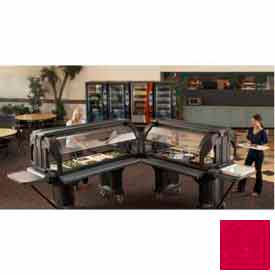 Cambro Manufacturing VBRHD5158 Cambro VBRHD5158 - Versa Food Bars™Serving Buffet, Cold Food, 60" x 36" Hot Red image.