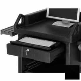 Cambro Manufacturing VCS32KEYT110 Cambro VCS32KEYT110 - Versa Cart Keyboard Tray, Black, NSF image.