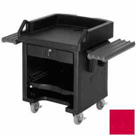 Cambro Manufacturing VCSWR158 Cambro VCSWR158 - Versa Cash Register Cart Lockable Center Drawer, Hot Red w/Tray Rails image.