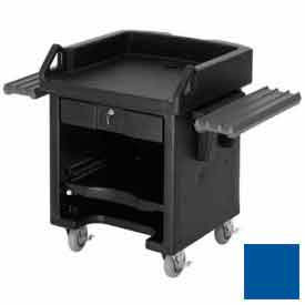 Cambro Manufacturing VCSWRHD186 Cambro VCSWRHD186 - Versa Cash Register Cart Lockable Drawer, adjustable Shelf and Rails, Navy Blue image.