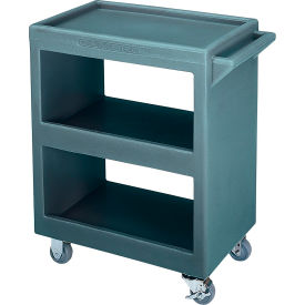 Cambro Manufacturing BC225191 Cambro BC225191 - Bus Cart 225 3" Casters(2 Fixed 2 Swivel 1 with Brake) Granite Gray image.