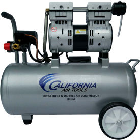 California Air Tools, Inc. CAT-8010A California Air Tools 8010A Ultra Quiet & Oil-Free 1.0 Hp 8.0 Gal. Aluminum Tank Air Compressor image.