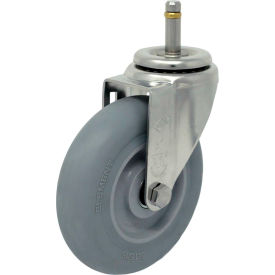 Casters, Wheels & Industrial Handling 15EL40GI5A91YY Durable Superior Casters Swivel Stem Caster - 4"Dia. Element with 1-3/8"H Stem, Grip Ring Stem image.