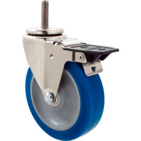 Casters, Wheels & Industrial Handling 15NM50GL5A68HY Durable Superior Casters Swivel Stem Caster - 5"Dia. Nomadic, Threaded with Tech Lock, 1-1/2"H Stem image.