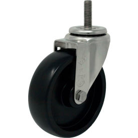 Casters, Wheels & Industrial Handling 15PO30GB8268YY Durable Superior Casters Swivel Stem Caster - 3"Dia. Polyolefin with 1-1/2"H Stem - 250 Lb. Cap. image.