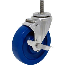 Casters, Wheels & Industrial Handling 15SU50GL9068HY Durable Superior Casters Swivel Stem Caster - 5"Dia. Duralastomer, Bore with Tech Lock, 1-1/2"H Stem image.