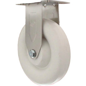 Casters, Wheels & Industrial Handling 16PO30GJ9006YY Durable Superior Casters Rigid Top Plate Caster - 3"Dia. Polyolefin with No Brake - 300 Lb. Cap. image.
